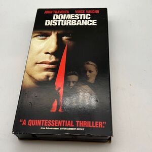 Domestic Disturbance (VHS, 2002) John Travolta Vince Vaughn Movie Film Video